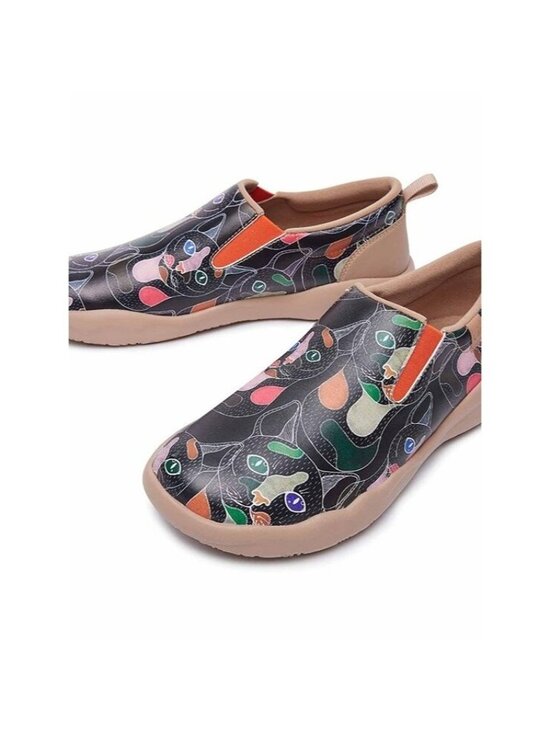 Size 12 Mens UIN Leopard Cat Slip-On Flats Artistic Print Comfort Casual Shoes main image 12